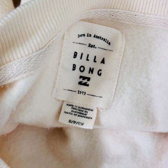 Billabong Sweatshirt Womens Small Skeleton Surfer Wave Floral Surf Retro Sweater - Picture 7 of 11